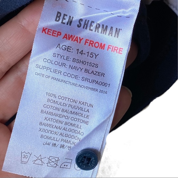 BEN SHERMAN ‘Navy Blazer’ Short-Sleeve Polo Shirt - Picture 7 of 8